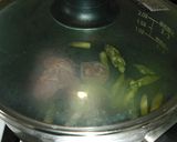 簡単！アスパラと豚の卵とじ♬作り方3写真