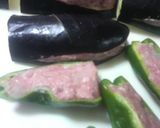 ☆なすのひき肉詰め焼き☆お弁当にもっ♪作り方4写真