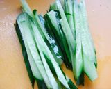 冷たい♪ささみと夏野菜の鶏ガラそうめん作り方3写真