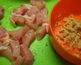 鶏肉とピーマンの黒ゴマ炒め作り方2写真