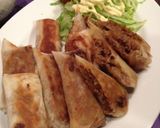 簡単☆弁当にも☆揚げない肉そぼろ春巻き作り方4写真