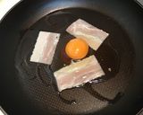 まん真ん中のベーコンエッグ♬作り方4写真