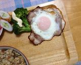 まん真ん中のベーコンエッグ♬作り方8写真