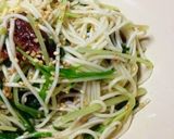 白石温麺で水菜と梅干のパスタ風作り方3写真