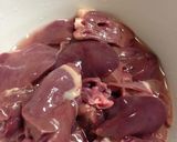 簡単☆鉄分補給☆鶏肝の甘辛煮作り方1写真
