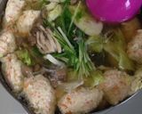 ふわふわ鶏団子と冷蔵庫野菜で食べるスープ作り方3写真
