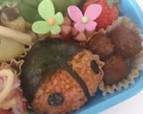 てんとう虫 キャラ弁作り方1写真