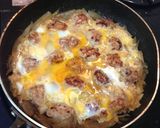 ひき肉と豆腐で柔らか♪絶品つくね親子丼♡作り方8写真