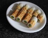 にんにくの芽入りちくわのバター醬油焼き作り方3写真