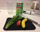 簡単ヘルシー＊グリーンスムージー作り方1写真