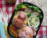 ハート型で簡単ぶうぶうちゃんおにぎり作り方20写真