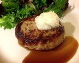 なめ茸の旨味が肉汁にギュッ！なハンバーグ作り方8写真