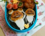 もっと手軽に!なめこ達のキャラ弁♪作り方3写真