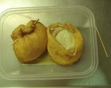 低糖質＊ｵｵﾊﾞｺ使用＊ﾁｰｽﾞ＆餅巾着作り方10写真