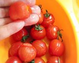 キャベツとプチトマト,アンチョビ炒め作り方1写真