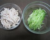 中華の定番♪鶏肉と胡瓜の甘酢和え作り方1写真