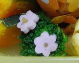 ハサミで簡単Ⅱレースでお花おにぎり☆作り方6写真