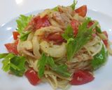 レモン醤油とにんにくで絶品✽冷製パスタ作り方7写真