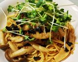 たっぷりきのこの和風パスタ作り方6写真