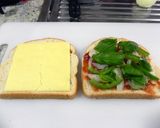 ピザ風バジル入りホットサンド♪作り方2写真