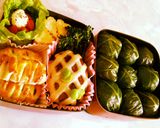 1分あれば豪華に変身”ハンバーグ”弁当作り方3写真