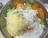コーンスープの素で洋風お好み焼き作り方1写真