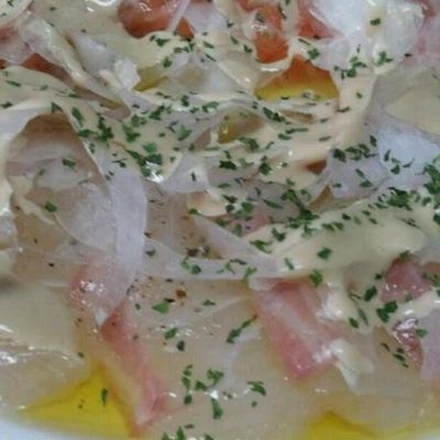 お手軽簡単]カルパッチョ by みっくみくママ 【クックパッド】 簡単