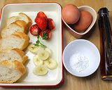 簡単♪フレンチトースト☆フランスパンで☆作り方1写真