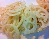 れんこんの味噌ハチ炒め作り方1写真