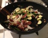 豆苗とズッキーニのペペロンチーノ作り方5写真