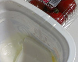 プチトマト飾りきのこ風水切りヨーグルトT作り方1写真