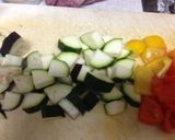 夏野菜たっぷりオープンサンド作り方1写真