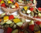 夏野菜たっぷりオープンサンド作り方4写真
