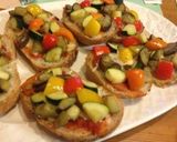 夏野菜たっぷりオープンサンド作り方5写真