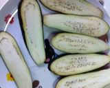 茄子の田楽 胡麻味噌味作り方1写真