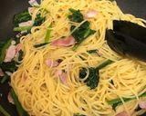 簡単＊ベーコンほうれん草のペペロンチーノ作り方6写真