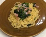 簡単＊ベーコンほうれん草のペペロンチーノ作り方7写真