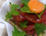 ★簡単！焼肉のタレでマグロの夏ユッケ★作り方3写真