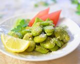 シンプルおつまみ☆空豆のチーズ炒め♪作り方4写真