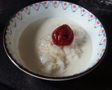 【ズボラ飯】ササッと豆乳ごはん　①作り方4写真