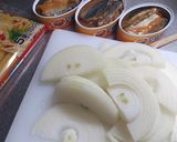 イワシ缶の和風パスタ♪作り方1写真