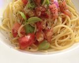 簡単トマトの冷製パスタ作り方5写真