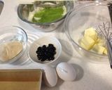 抹茶と黒豆のパウンドケーキ作り方1写真