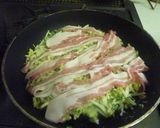 家計の味方もやしとニラのお好み焼き作り方4写真