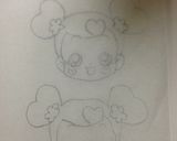 キャラクターチョコプリキュアあいちゃん作り方2写真