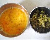 高菜漬けと卵とトマトの炒めもの作り方1写真