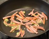 椎茸の軸とウインナーのガーリック炒め作り方4写真