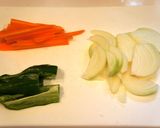 豚肉と大きめ野菜の生姜焼き作り方1写真