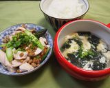 鶏ササミとアスパラの納豆和え作り方3写真