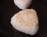 ＊明太子マヨネーズの焼きお握り＊作り方1写真